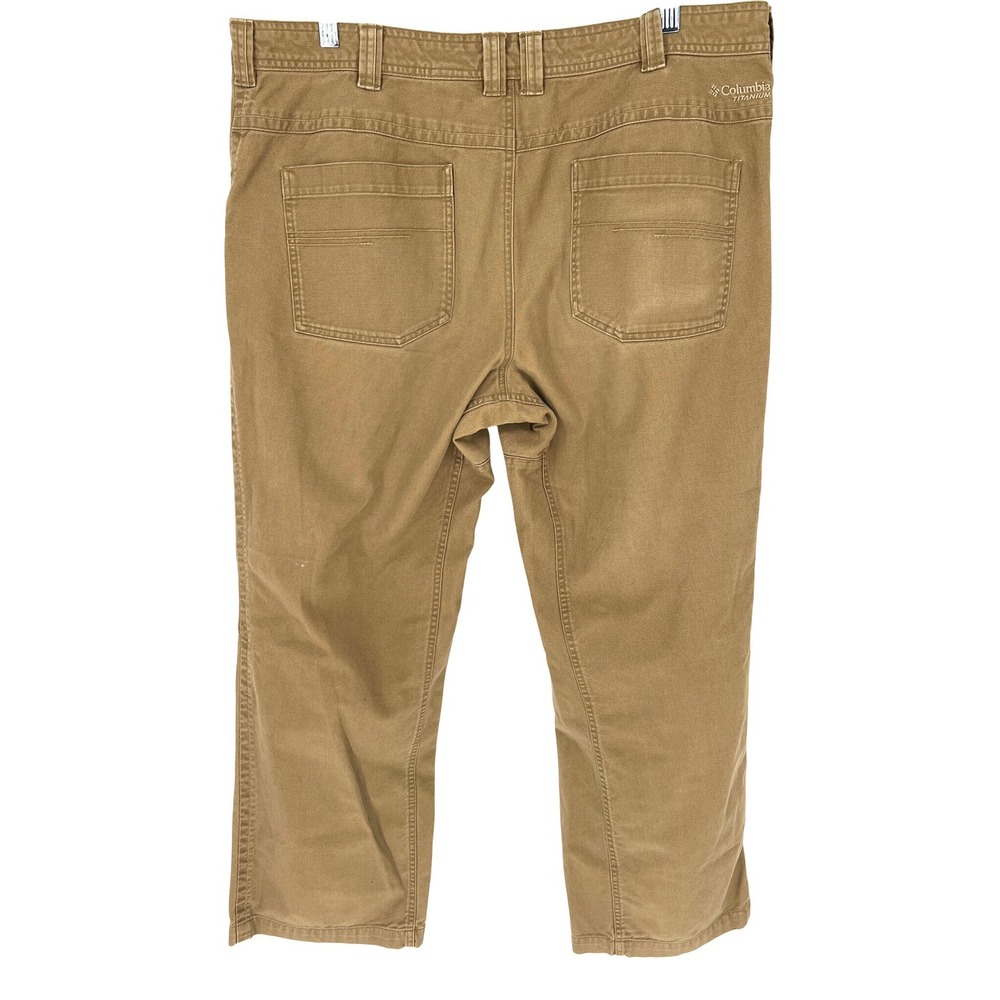 Columbia Men's Pants 40x32 Tan Outdoor Hiking Workwear Cotton‎ Blend GUC - Picture 2 of 11